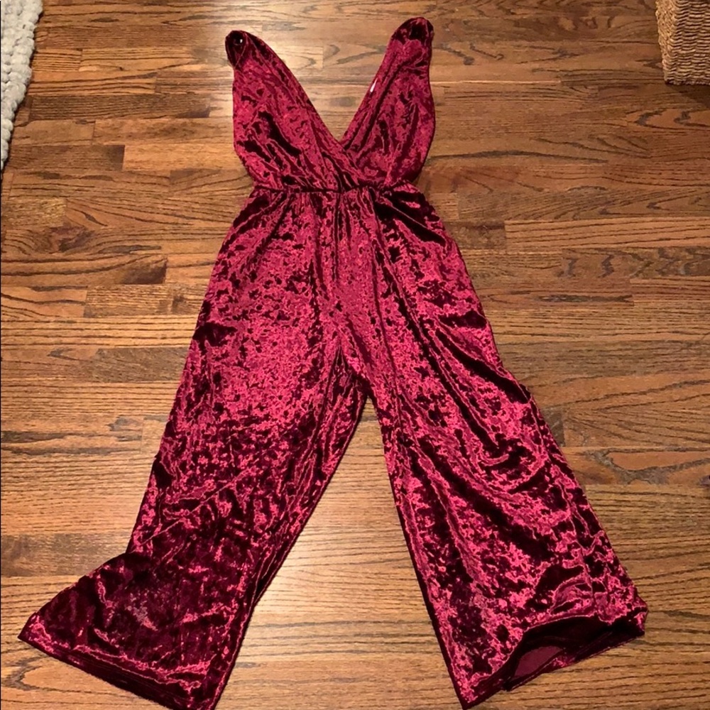 Target velvet jumpsuit